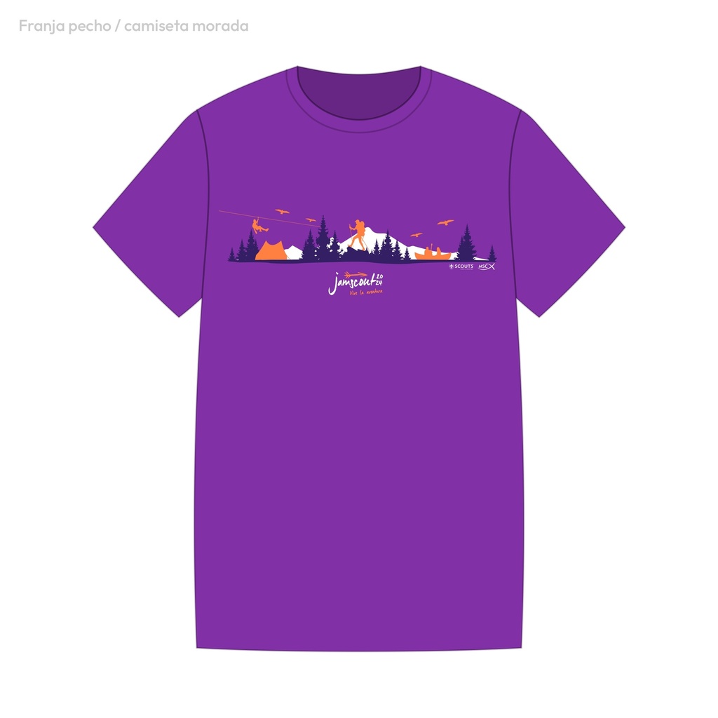 Camiseta Morada Jamscout (Logo pecho)